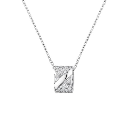 [⭐Veyra]LIENS EVIDENCE DIAMOND PAVED NECKLACE