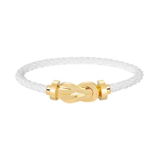 [⭐Veyra]CHANCE LARGE 8 FIGURE BUCKLE NO DIAMOND BRACELET GOLD