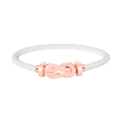 [⭐Veyra]CHANCE LARGE 8 FIGURE BUCKLE NO DIAMOND BRACELET ROSE GOLD