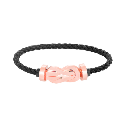 [⭐Veyra]CHANCE LARGE 8 FIGURE BUCKLE NO DIAMOND BRACELET ROSE GOLD