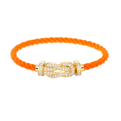 [⭐Veyra]CHANCE LARGE 8 FIGURE BUCKLE FULLDIAMOND BRACELET GOLD