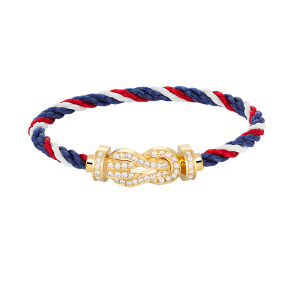 [⭐Veyra]CHANCE LARGE 8 FIGURE BUCKLE FULLDIAMOND BRACELET GOLD