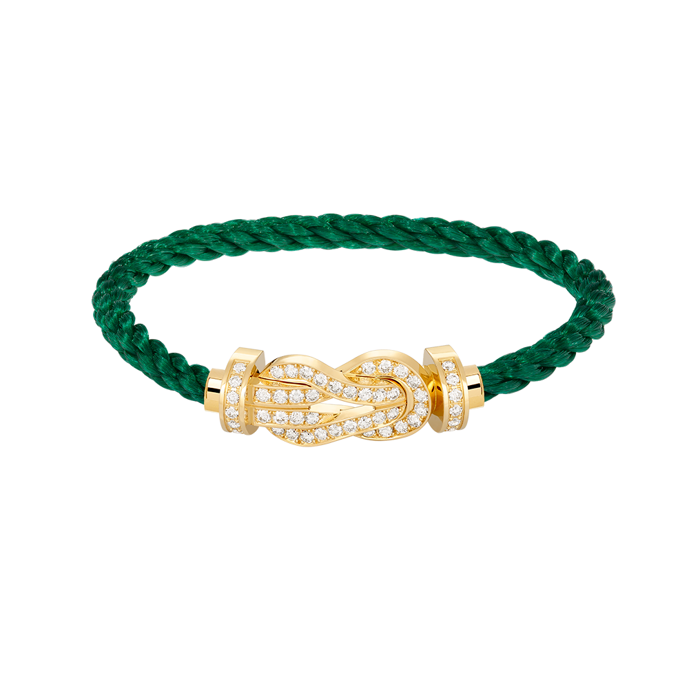 [⭐Veyra]CHANCE LARGE 8 FIGURE BUCKLE FULLDIAMOND BRACELET GOLD