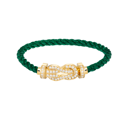 [⭐Veyra]CHANCE LARGE 8 FIGURE BUCKLE FULLDIAMOND BRACELET GOLD