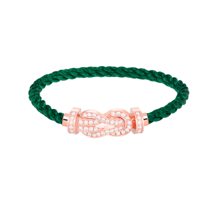[⭐Veyra]CHANCE LARGE 8 FIGURE BUCKLE FULL DIAMOND BRACELET ROSE GOLD