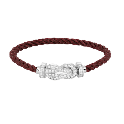 [⭐Veyra]CHANCE LARGE 8 FIGURE BUCKLE FULL DIAMOND BRACELET SILVER