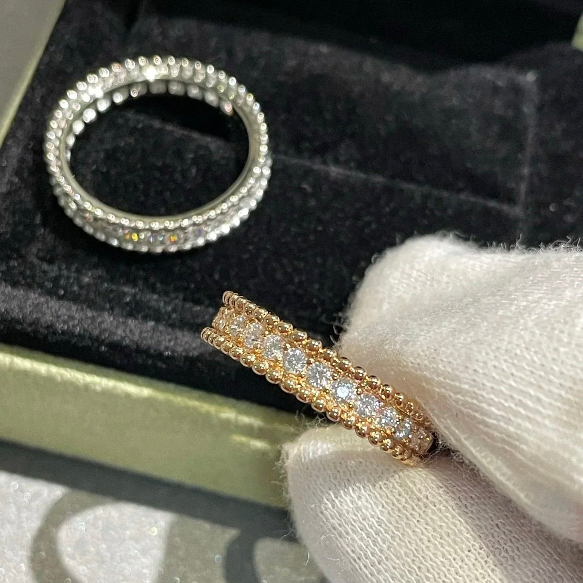 [⭐Veyra]PERLEE DIAMOND SILVER RING