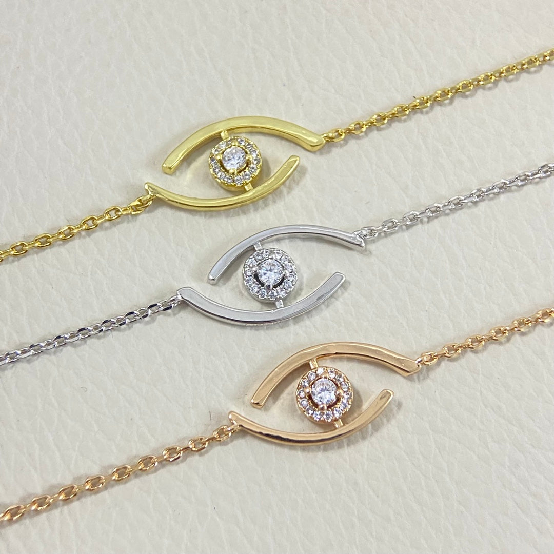 [⭐Veyra]Demo Eye Pave-Set Diamond Bracelet