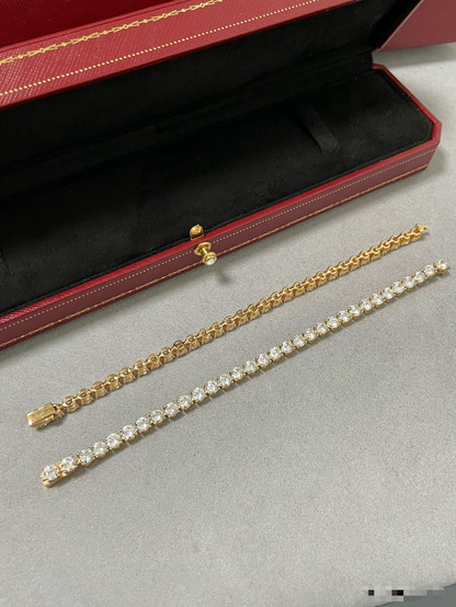 [⭐Veyra jewelrys]TENNIS BRACELET WITH FULL DIAMOND SETTING