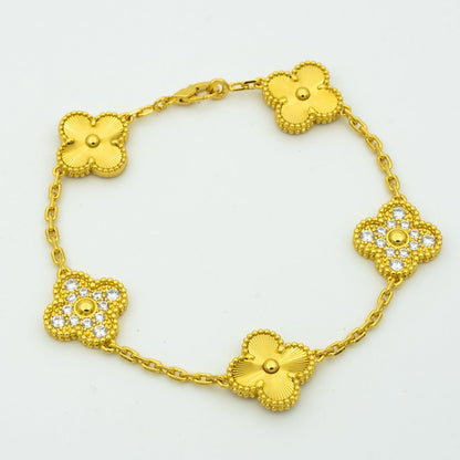 [⭐Veyra] CLOVER 5 MOTIF LASER BRACELET COLLECTION