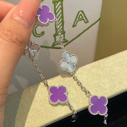 [⭐Veyra] CLOVER 5 MOTIF VIOLET BRACELET COLLECTION