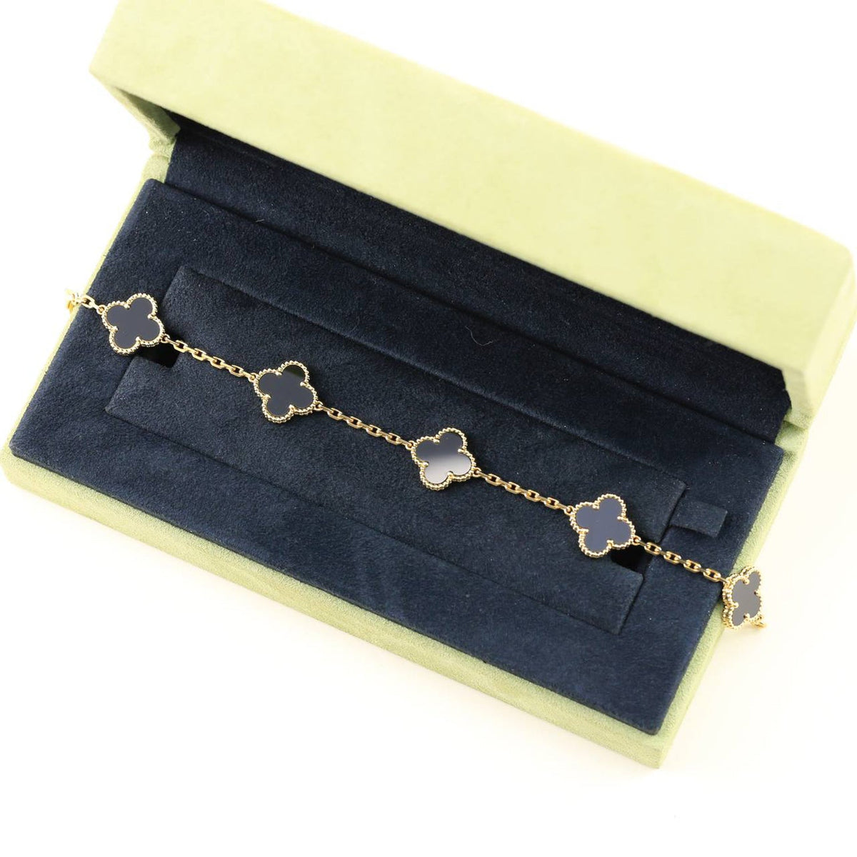 [⭐Veyra] CLOVER 5 MOTIF ONYXS BRACELET COLLECTION