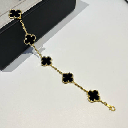 [⭐Veyra] CLOVER 5 MOTIF ONYXS BRACELET COLLECTION