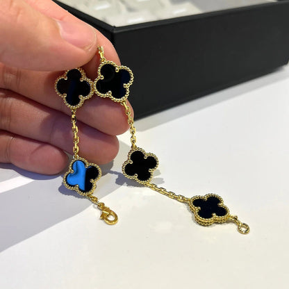 [⭐Veyra] CLOVER 5 MOTIF ONYXS BRACELET COLLECTION