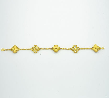 [⭐Veyra] CLOVER 5 MOTIF LASER BRACELET COLLECTION