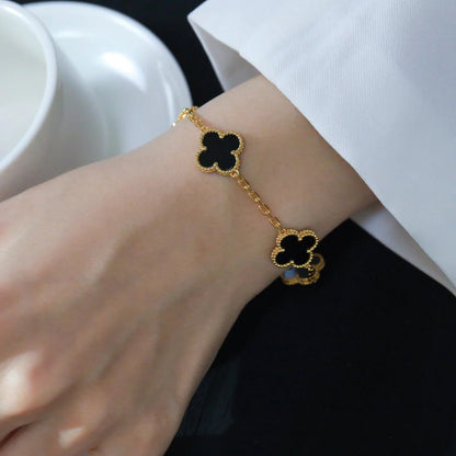 [⭐Veyra] CLOVER 5 MOTIF ONYXS BRACELET COLLECTION