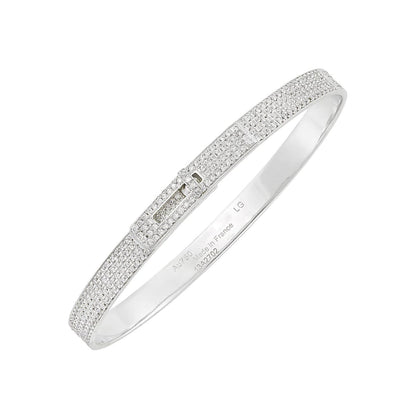 [⭐Veyra]HM KELLY BRACELET IN SILVER AND FULL PAVE DIAMOND