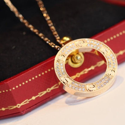 [⭐Veyra]LOVE NECKLACE ADJUSTABLE ROSE GOLD