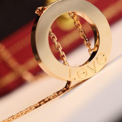 [⭐Veyra]LOVE NECKLACE ADJUSTABLE ROSE GOLD