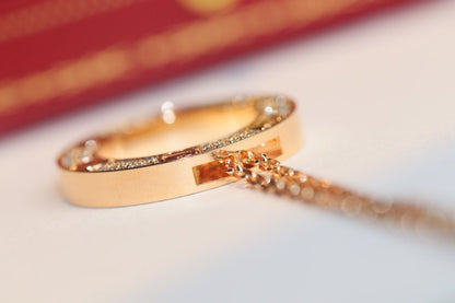 [⭐Veyra]LOVE NECKLACE ADJUSTABLE ROSE GOLD