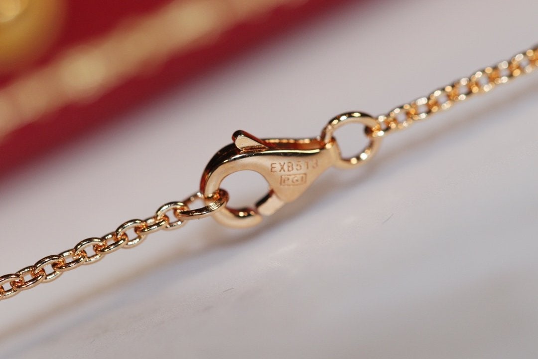 [⭐Veyra]LOVE NECKLACE PINK GOLD AND SILVER