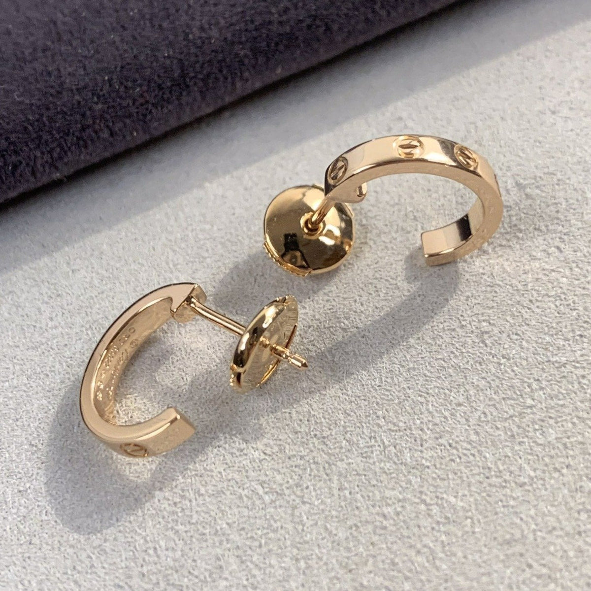 [⭐Veyra]LOVE EARRINGS 2.65MM PINK GOLD