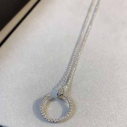 [⭐Veyra]JUSTE NECKLACE SILVER DIAMONDS