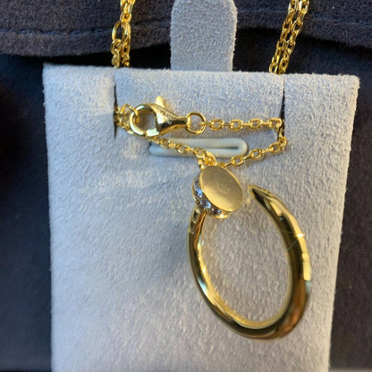 [⭐Veyra]JUSTE NECKLACE GOLD DIAMONDS