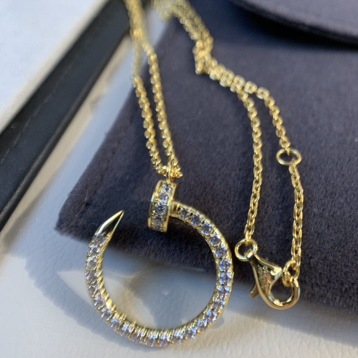 [⭐Veyra]JUSTE NECKLACE GOLD DIAMONDS