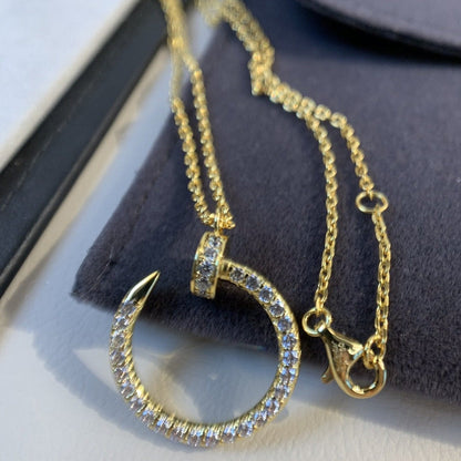 [⭐Veyra]JUSTE NECKLACE GOLD DIAMONDS
