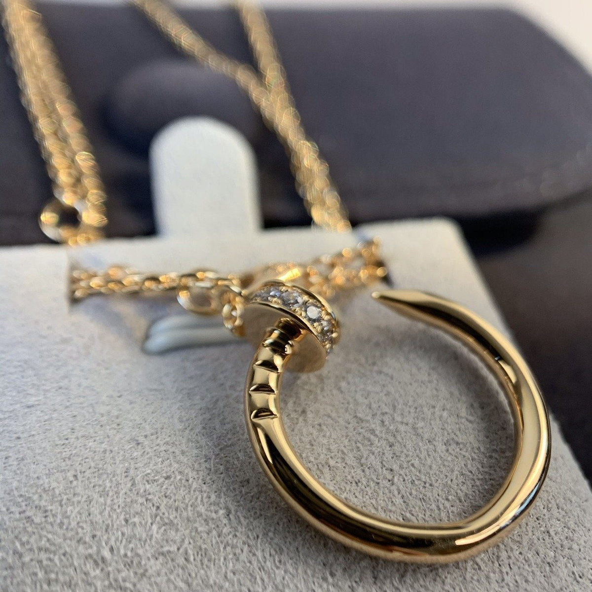 [⭐Veyra]JUSTE NECKLACE PINK GOLD DIAMONDS