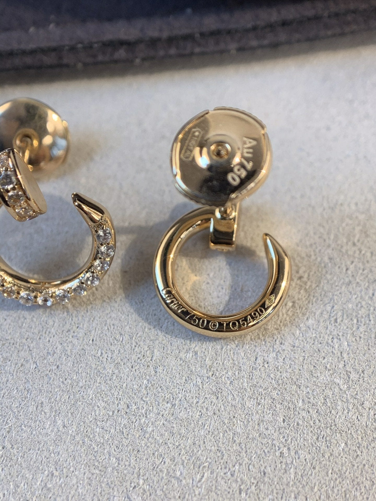[⭐Veyra]JUSTE EARRINGS GOLD DIAMONDS