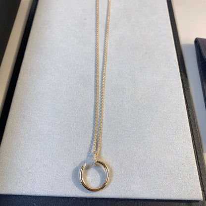 [⭐Veyra]JUSTE NECKLACE PINK GOLD