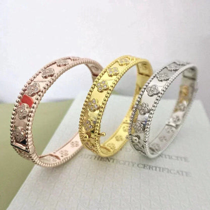 [⭐Veyra]CLOVER BRACELET 8MM DIAMONDS