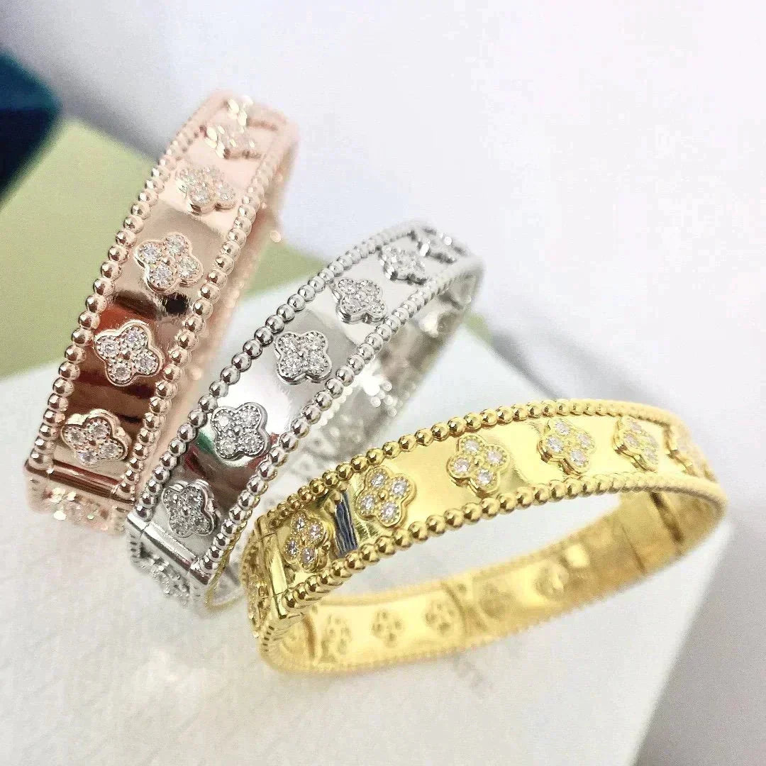 [⭐Veyra]CLOVER BRACELET 8MM DIAMONDS