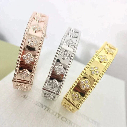 [⭐Veyra]CLOVER BRACELET 8MM DIAMONDS