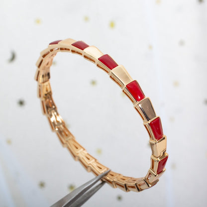 [⭐Veyra]SERPENTI BRACELET PINK GOLD RUBELLITE