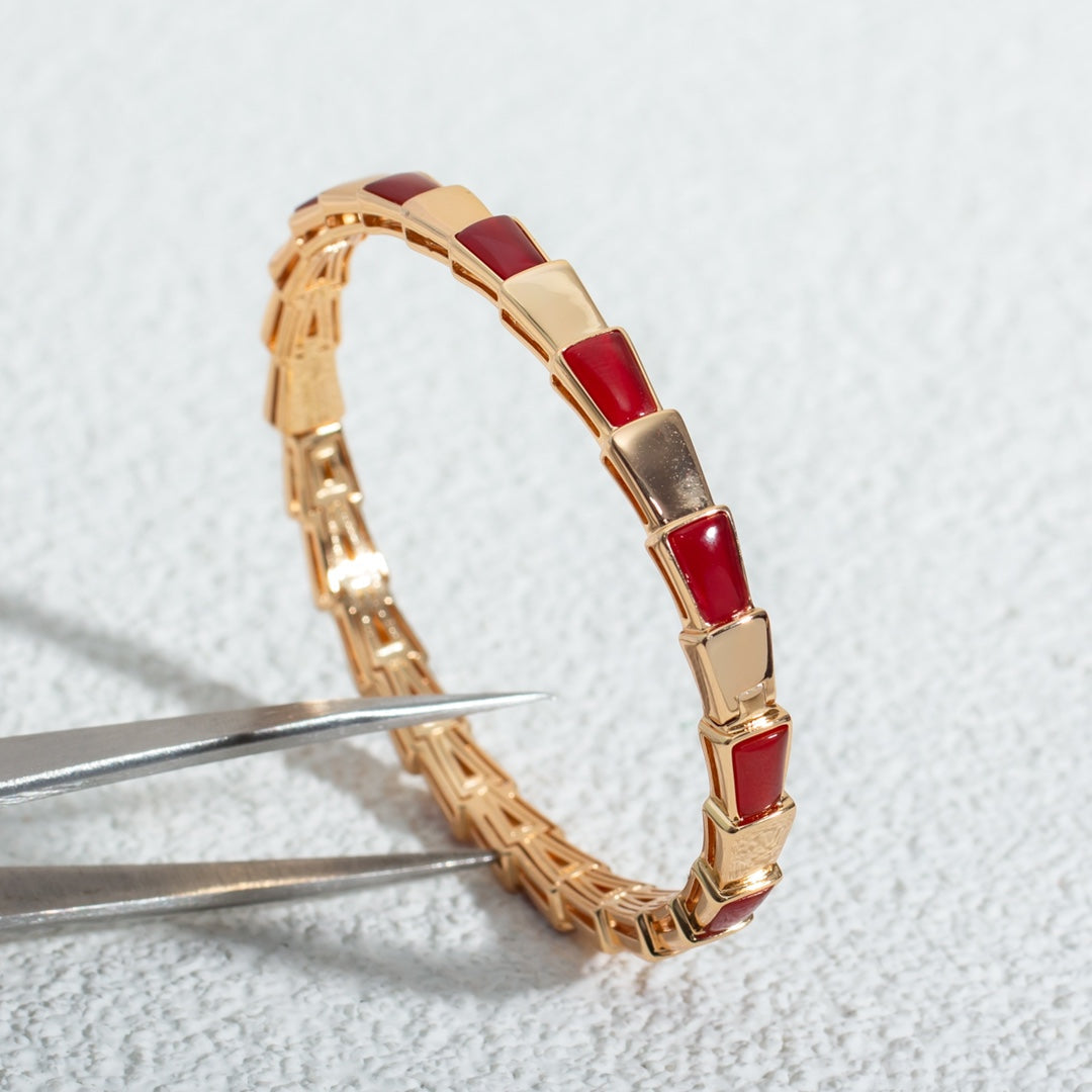 [⭐Veyra]SERPENTI BRACELET PINK GOLD RUBELLITE