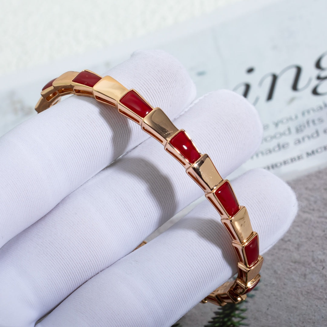 [⭐Veyra]SERPENTI BRACELET PINK GOLD RUBELLITE