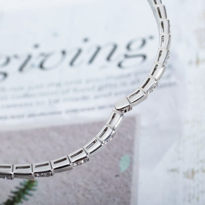 [⭐Veyra]SERPENTI BRACELET SILVER DIAMOND