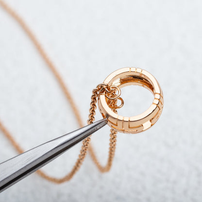 [⭐Veyra]PARENTESI NECKLACE PINK GOLD