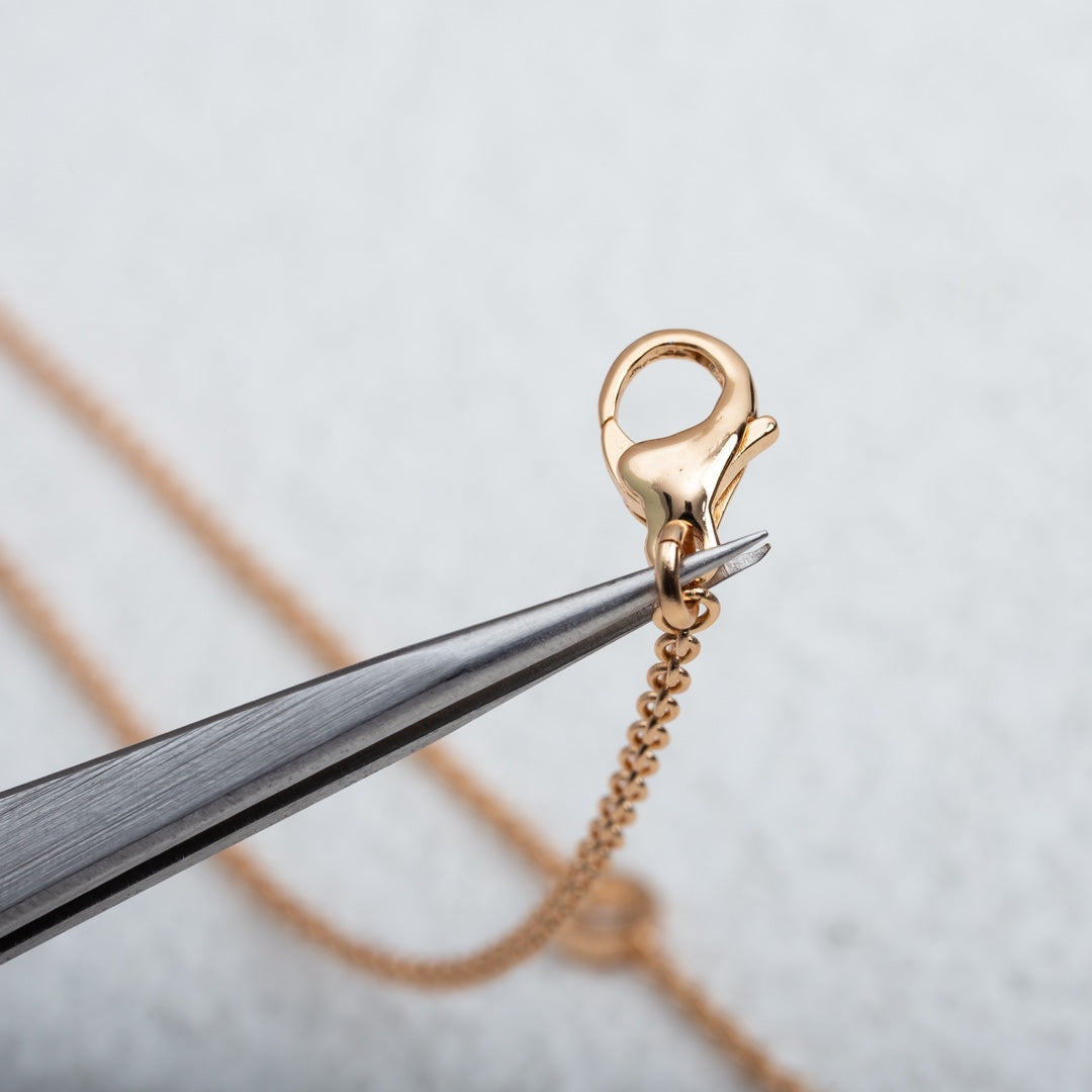 [⭐Veyra]PARENTESI NECKLACE PINK GOLD