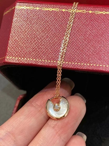[⭐Veyra]AMULETTE ROSE GOLD MOP NECKLACE