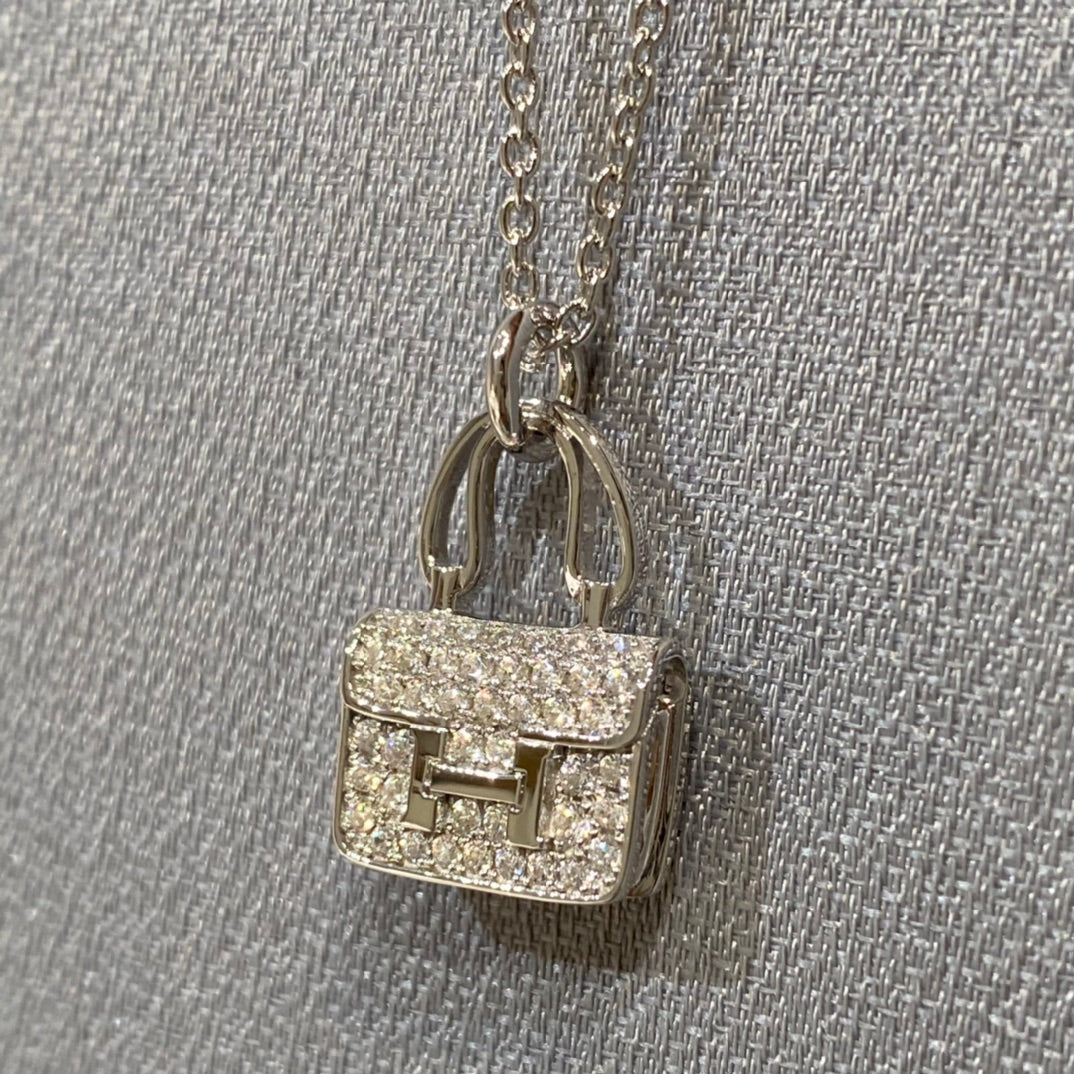 [⭐Veyra]CONSTANCE PEDANT DIAMOND NECKLACE