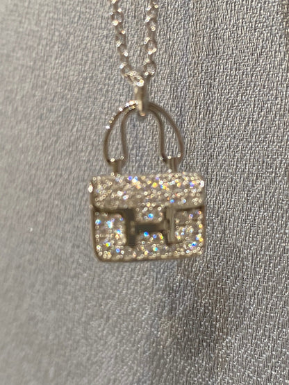 [⭐Veyra]CONSTANCE PEDANT DIAMOND NECKLACE
