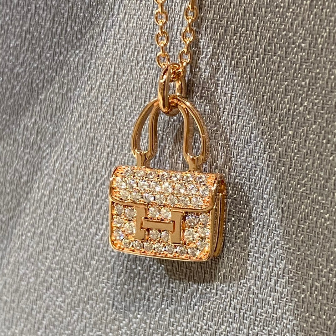[⭐Veyra]CONSTANCE PEDANT DIAMOND NECKLACE