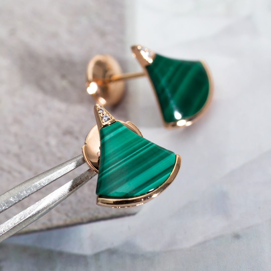 [⭐Veyra]DIVAS DREAM EARRINGS PINK GOLD