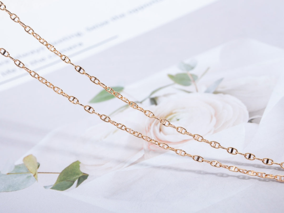 [⭐Veyra]ECHAPPEE NECKLACE PINK GOLD