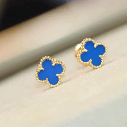 [⭐Veyra]CLOVER MINI 9.5MM TURQUOISE EARRINGS