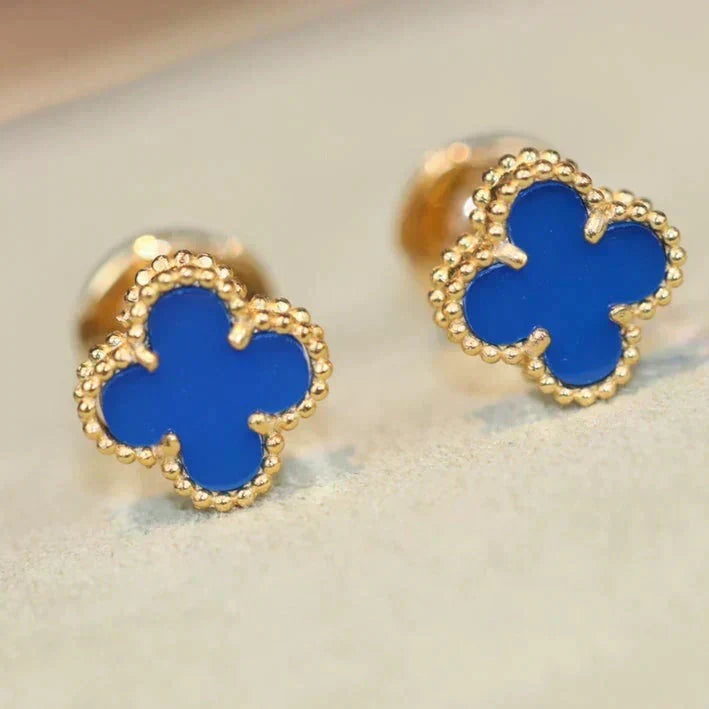 [⭐Veyra]CLOVER MINI 9.5MM TURQUOISE EARRINGS